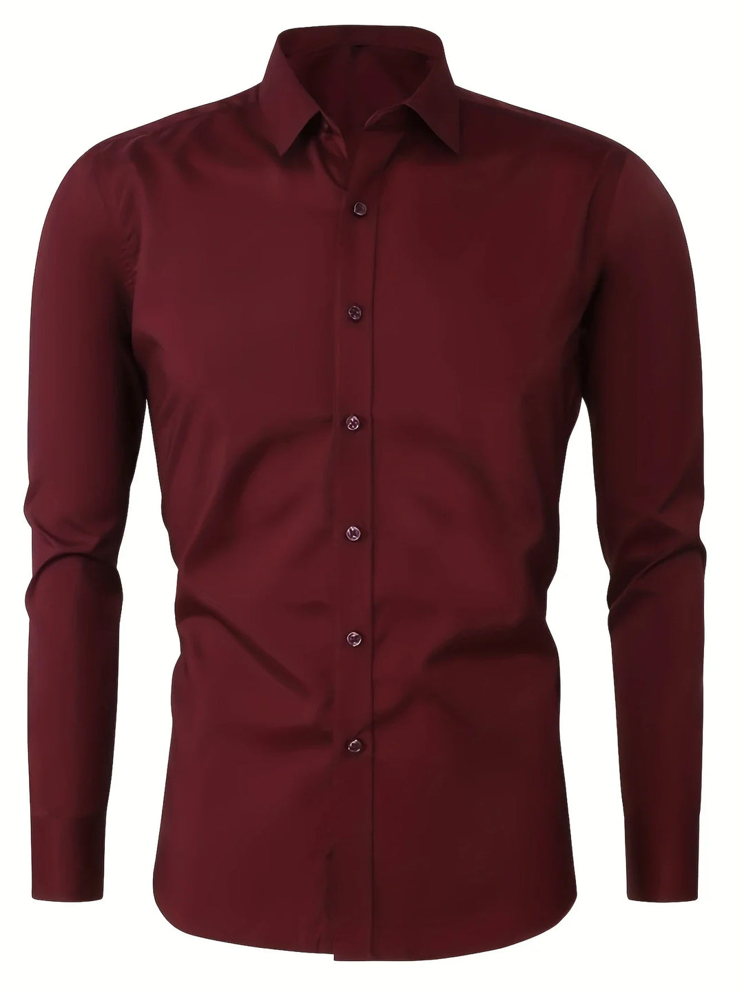 Byron - Elegante Camicia a Maniche Lunghe Con Bottoni