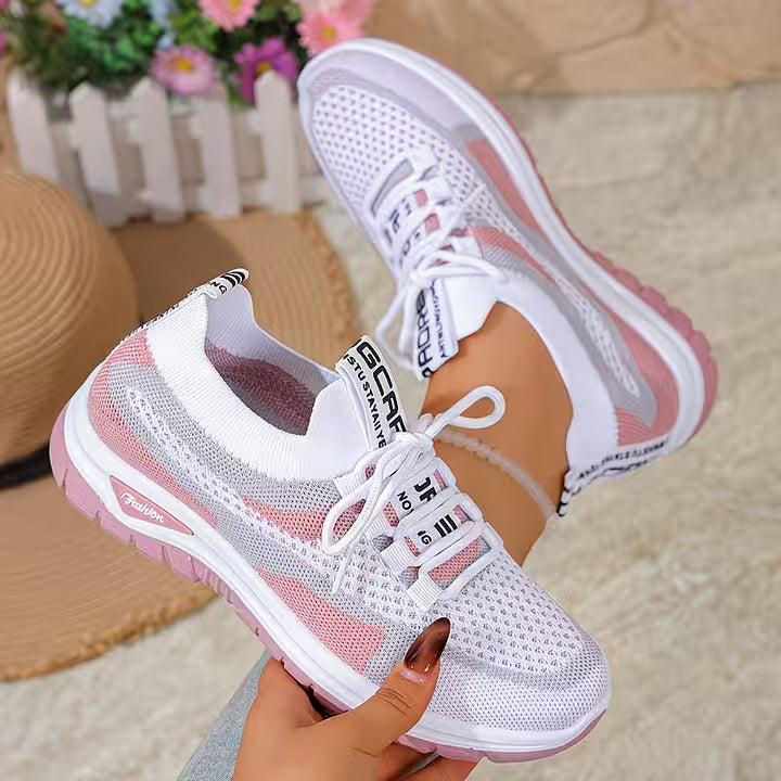 Loreta - Sneakers Traspiranti in Rete Sfumata