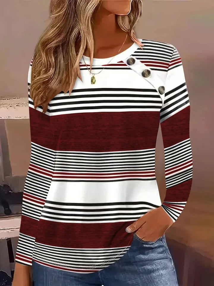 Lucie - Camicia a Maniche Lunghe Con Scollo Rotondo