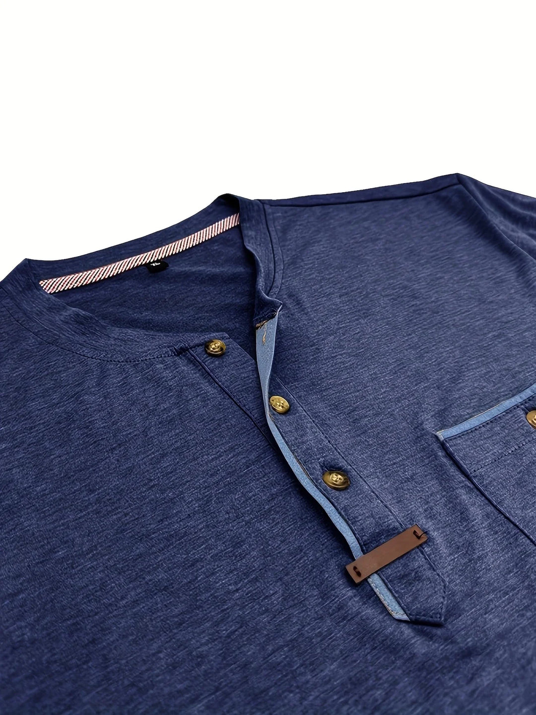 Saxon - Elegante Maglietta Girocollo Con Taschino