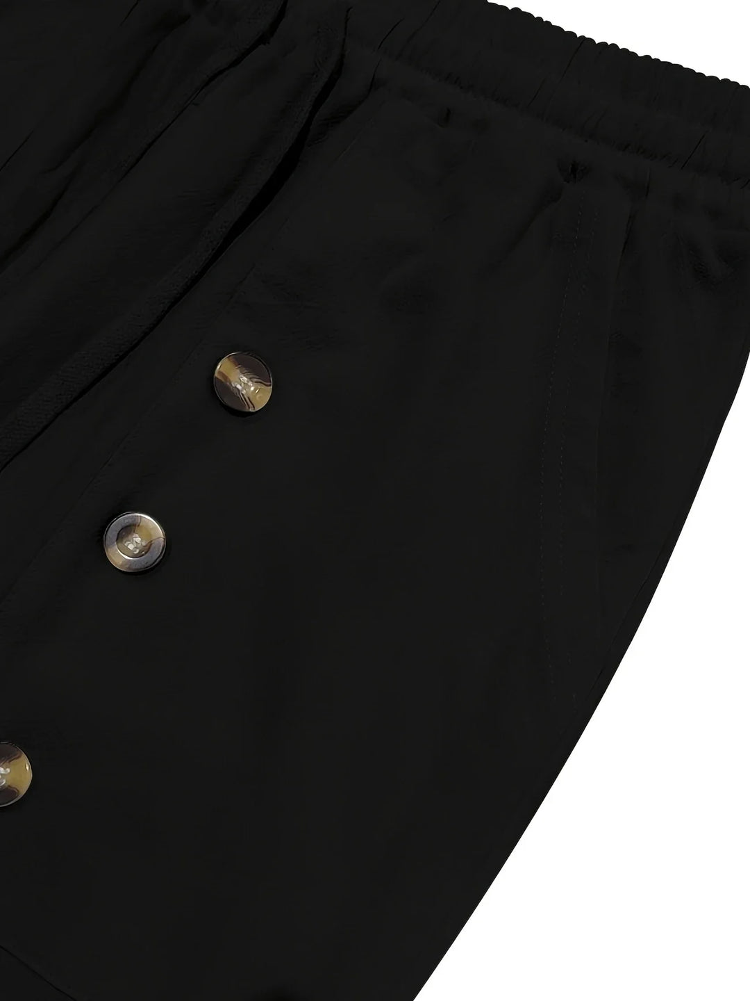 Beslan - Elegante Pantalone A Gamba Dritta Con Bottoni Dorati