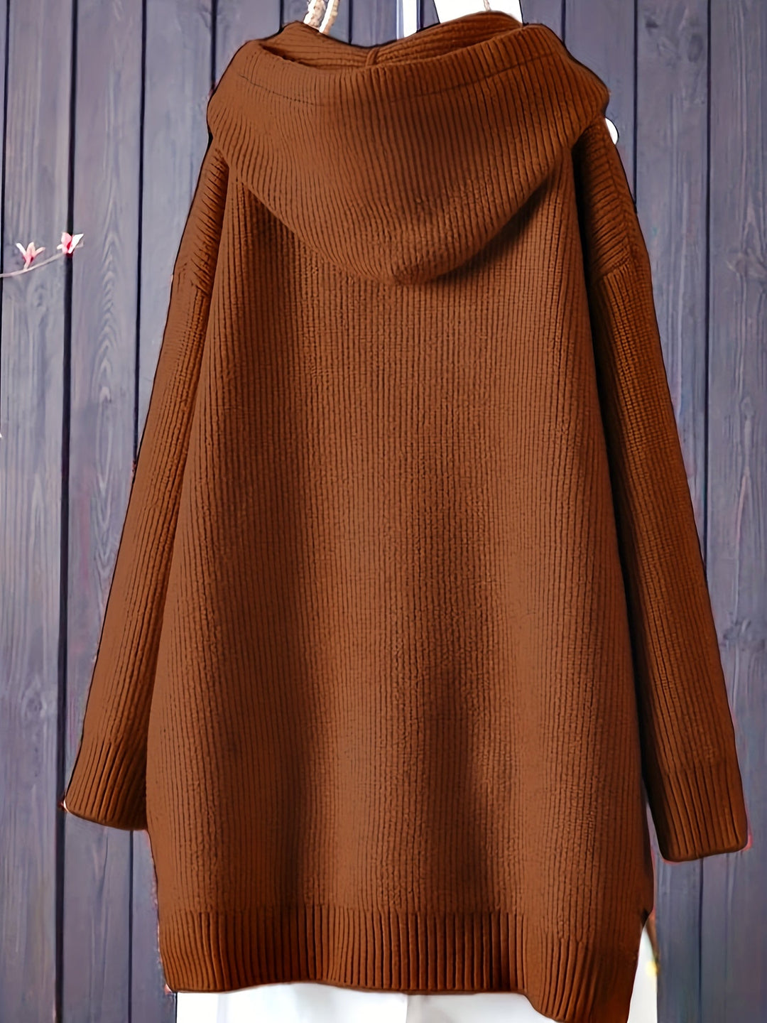 Genivee - Felpa Con Cappuccio Casual a Maniche Lunghe In Maglia