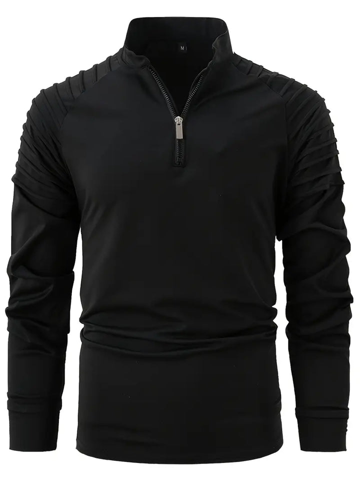 Linwood  - Polo a Maniche Lunghe Con Cerniera