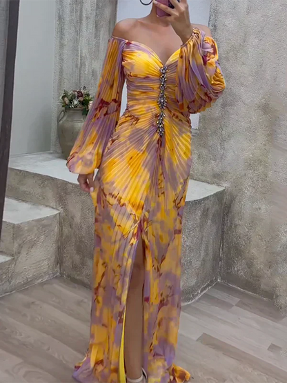 Hileni - Abito Elegante Con Scollo a V