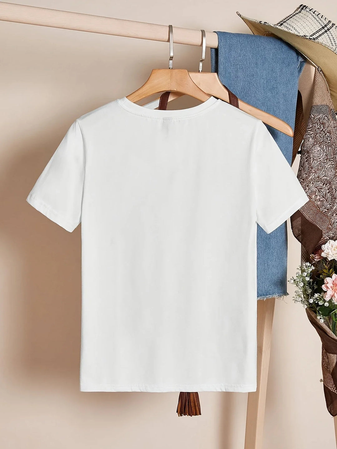 Larson - Casual Manica Corta Maglietta Con Stampa Cuore