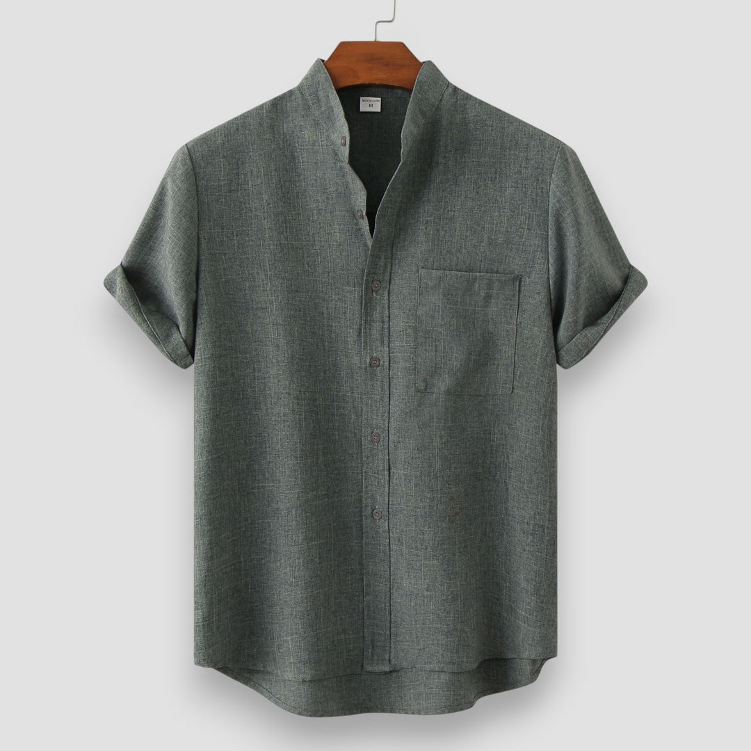 Gerardo - Camicia Di Lino A Maniche Corte