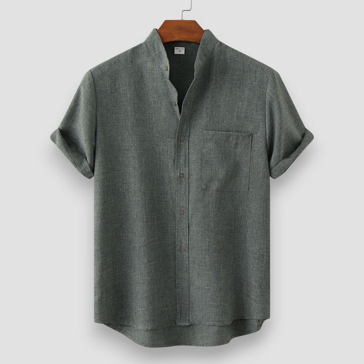 Gerardo - Camicia Di Lino A Maniche Corte