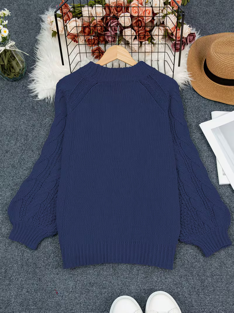 Elayra - Maglione Casual Dalla Vestibilità Ampia