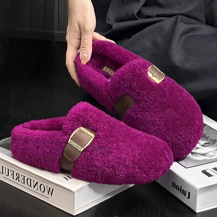 Zilvia - Calde Scarpe In Lana d'agnello In Stile Fiabesco