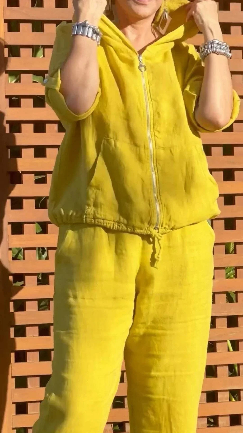 Pietra - Tuta Due Pezzi Con Cappuccio E Cerniera