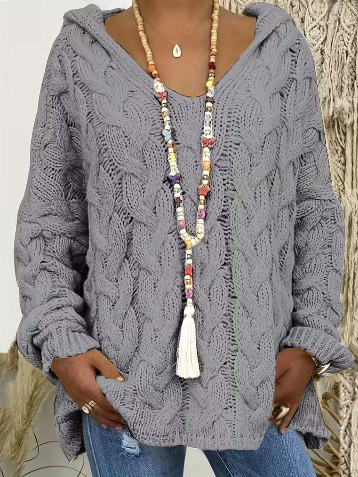 Hailee - Maglione Informale a Maniche Lunghe In Maglia