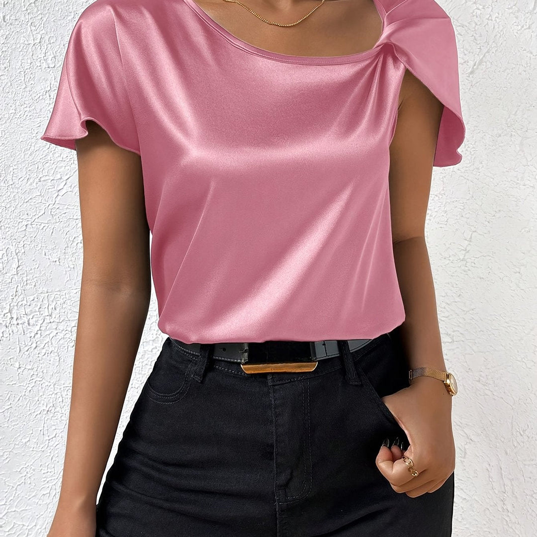 Loretta - Top Alla Moda Con Dettagli Unici Sulle Spalle
