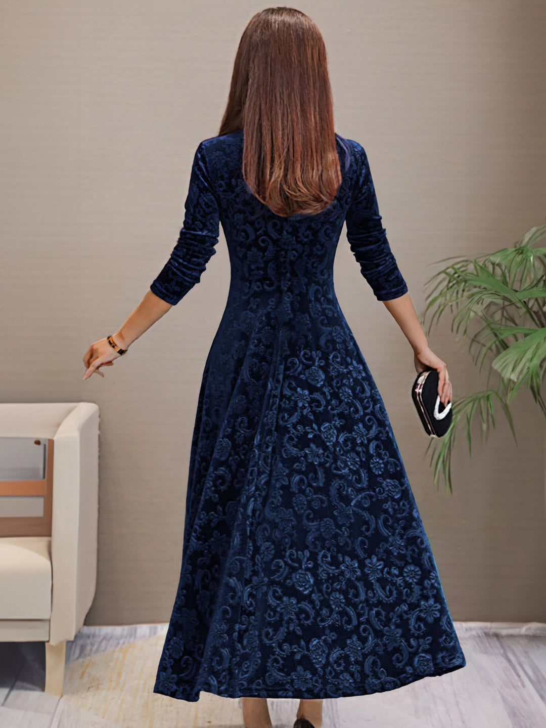Eluned - Elegante Abito Da Sera In Velluto