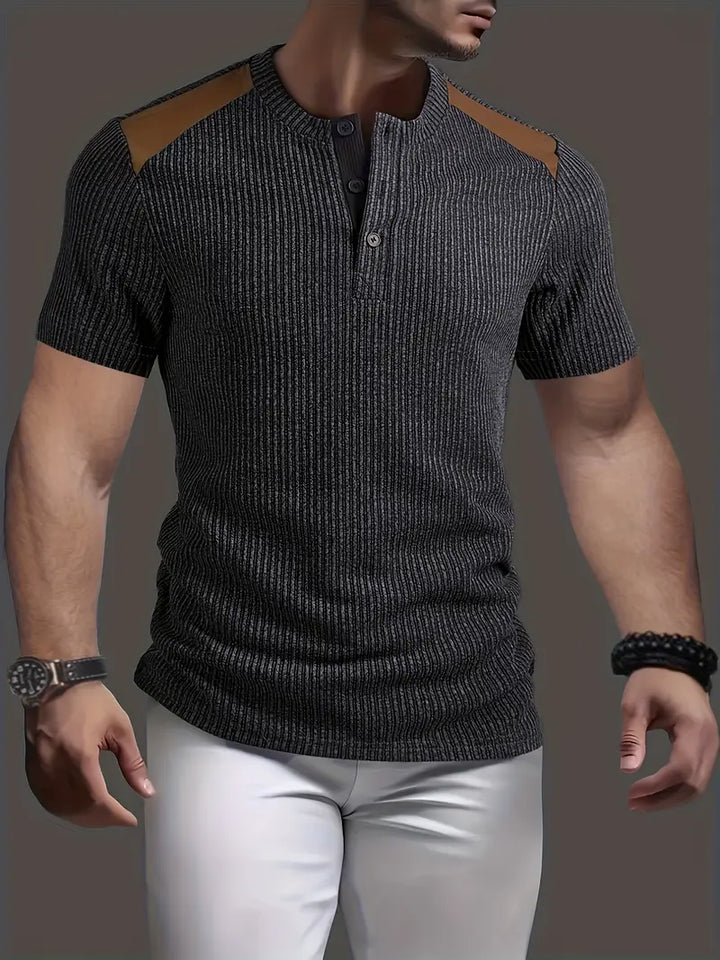 Cihan - Camicia Casual in Maglia a Righe