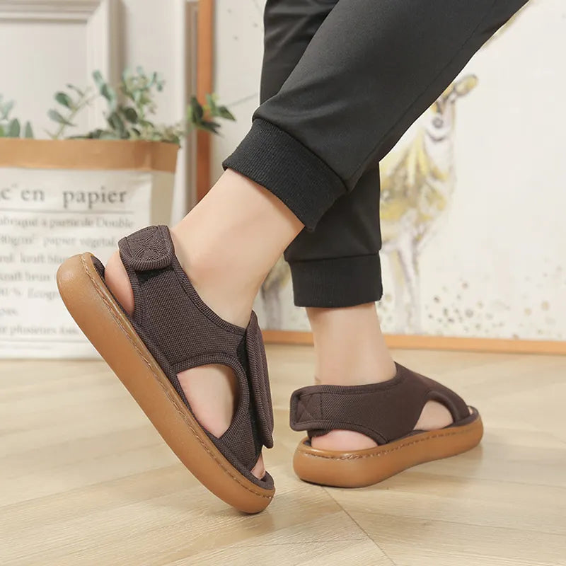 Karena - Sandali Regolabili Con Chiusura in Velcro Antiscivolo