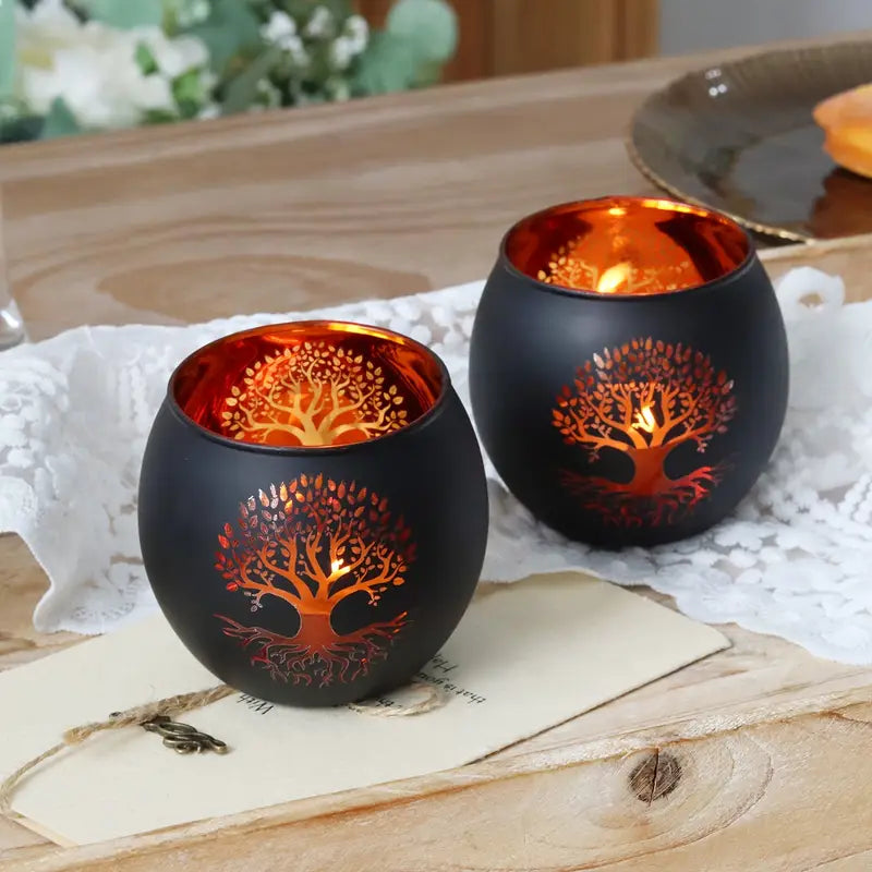 GlowRoot - Set Portacandele Albero Della Vita