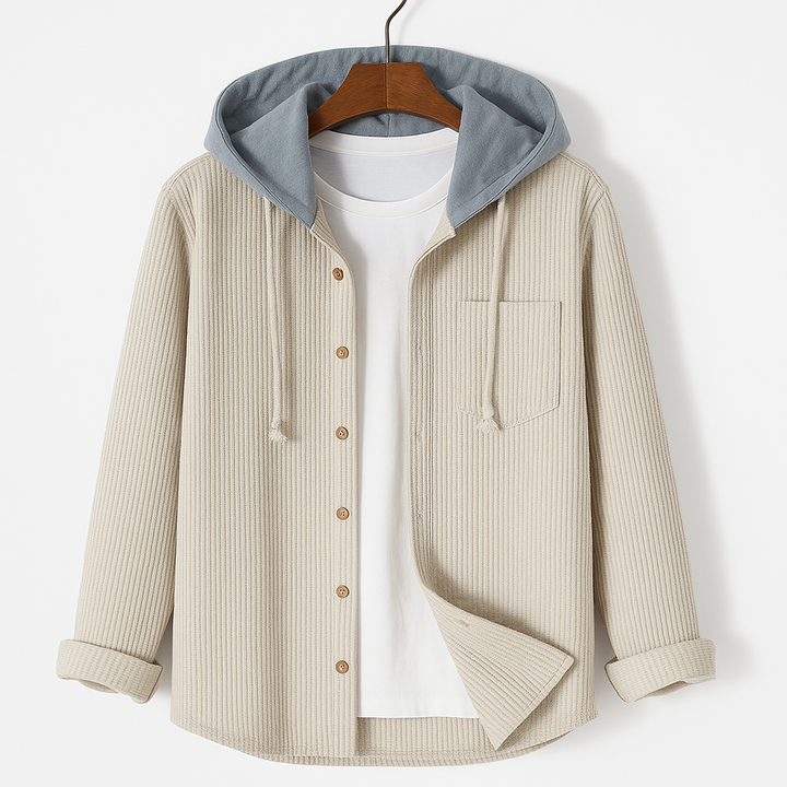 Darcy - Felpa Con Cappuccio Casual In Velluto a Coste