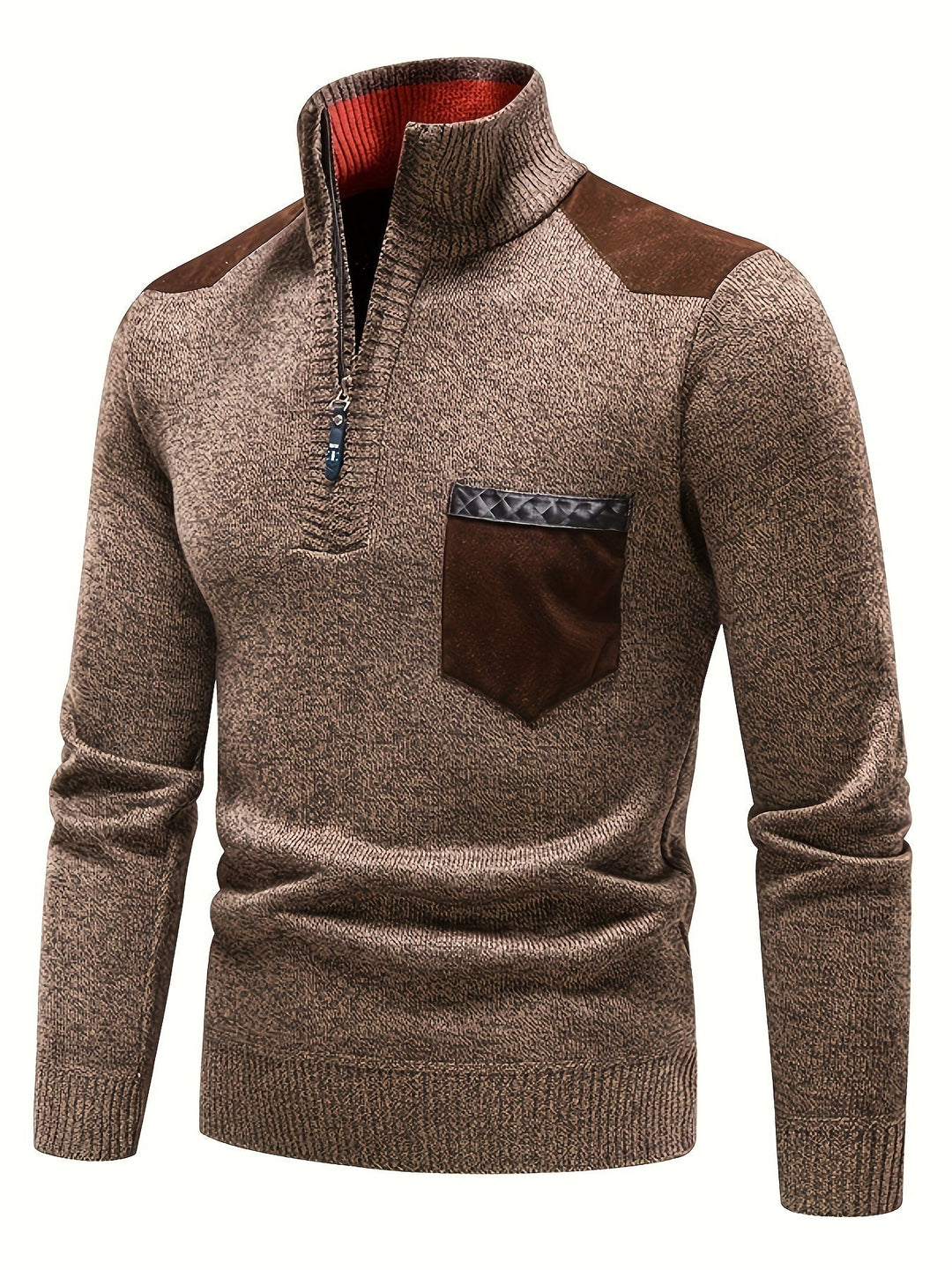 Gerdt - Maglione Casual a Maniche Lunghe Lavorato a Maglia