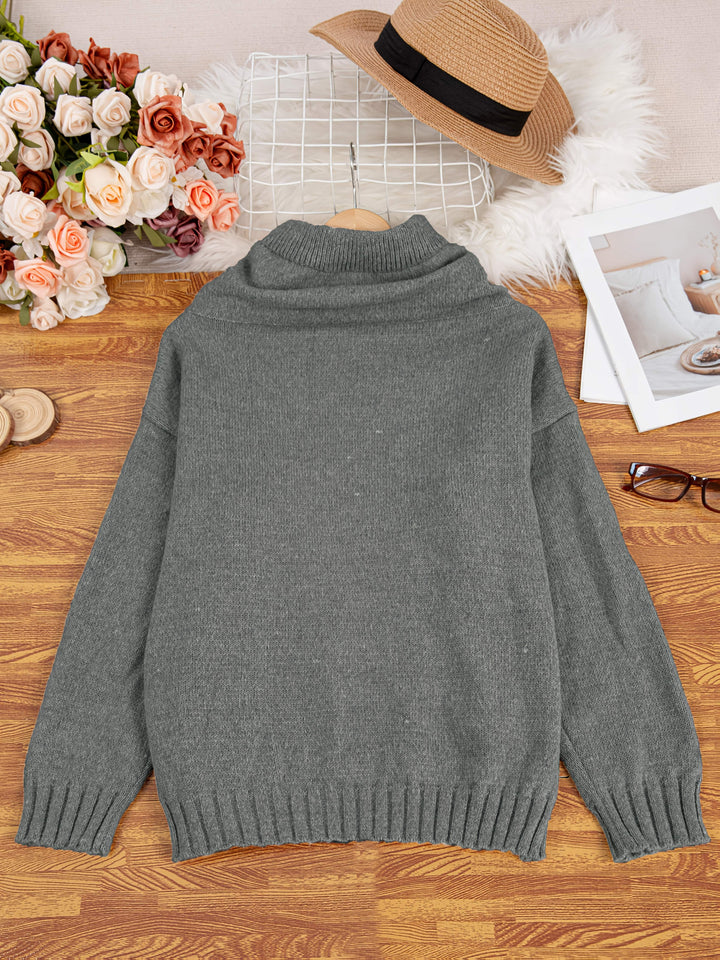 Zelina - Maglione a Maniche Lunghe Con Tasca