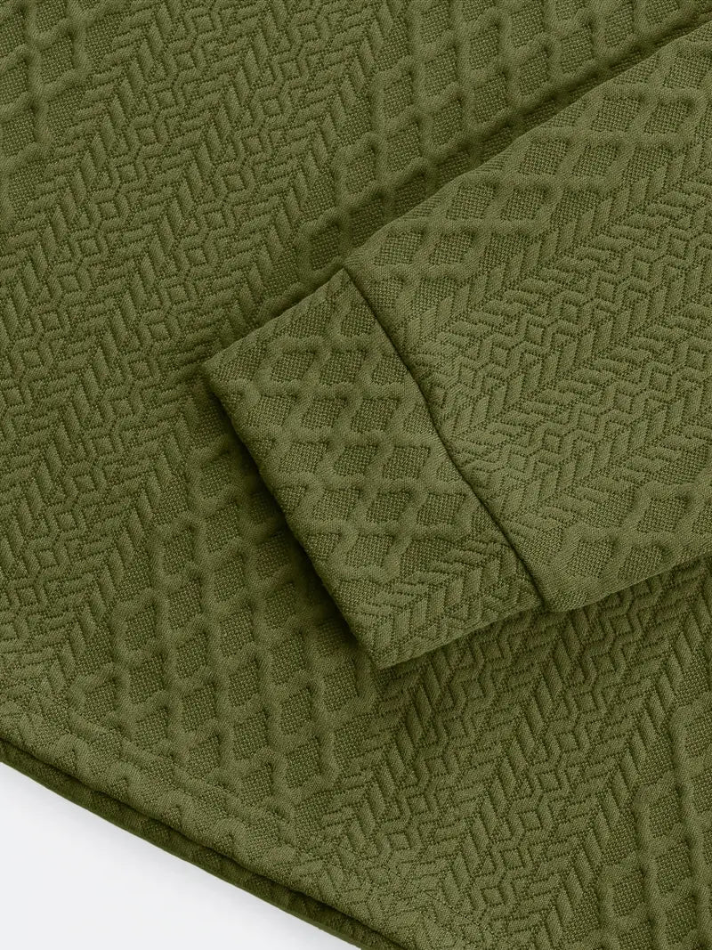 Benoit - Lior T-Camicia Testurizzata Con Colletto Jacquard