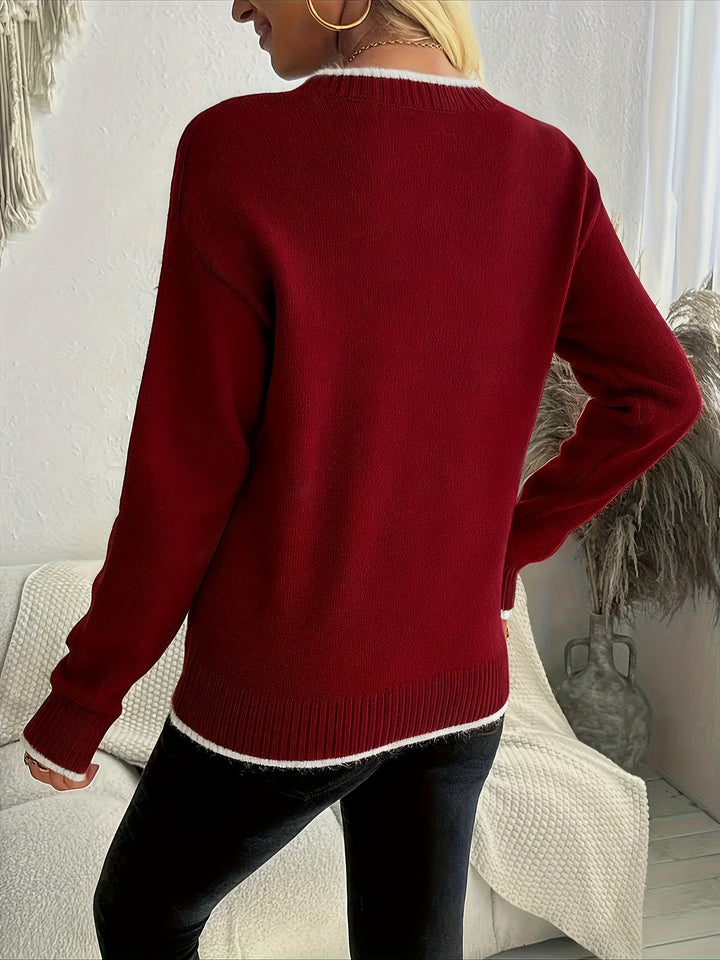 Fedele - Maglione Natalizio Con Fiocchi Di Neve