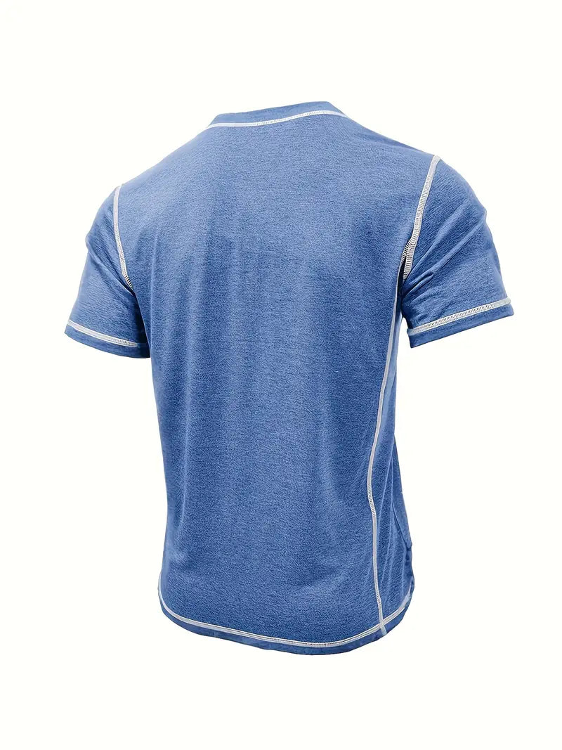 Orazio - Maglietta a Maniche Corte Con Bottoni