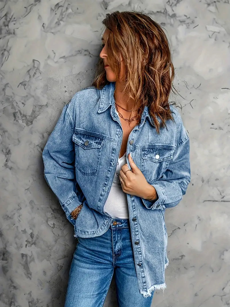 Malika - Giacca Di Jeans A Maniche Lunghe