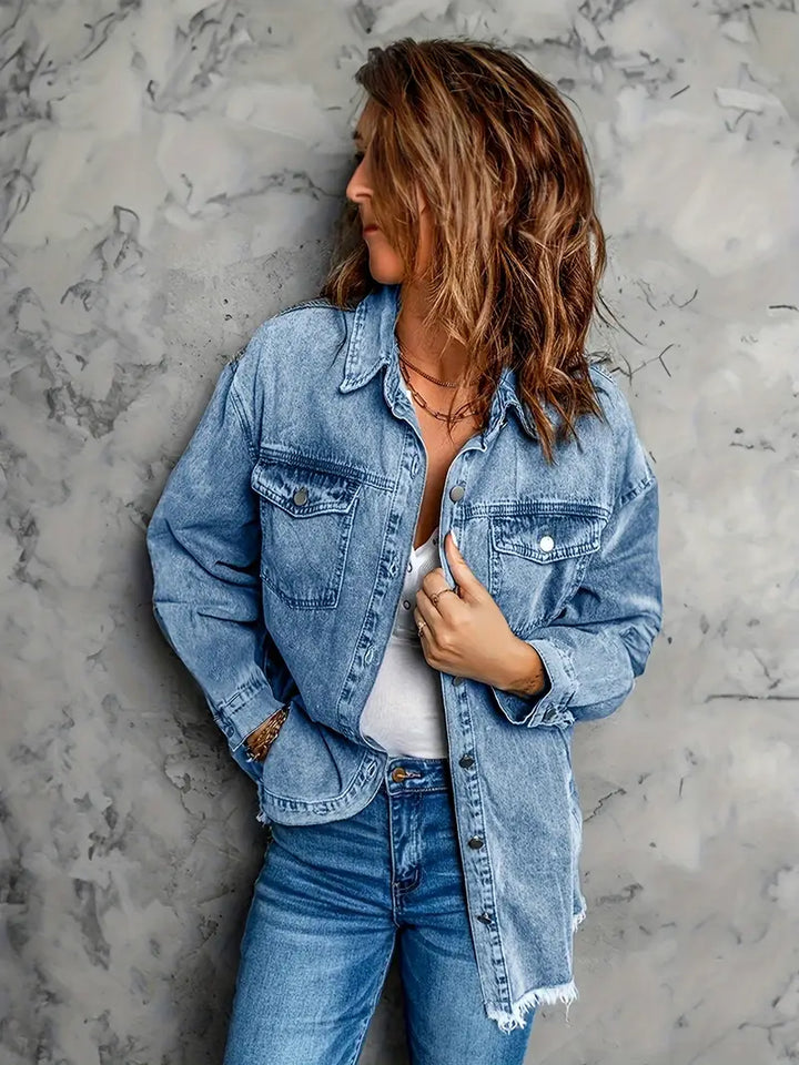 Malika - Giacca Di Jeans A Maniche Lunghe