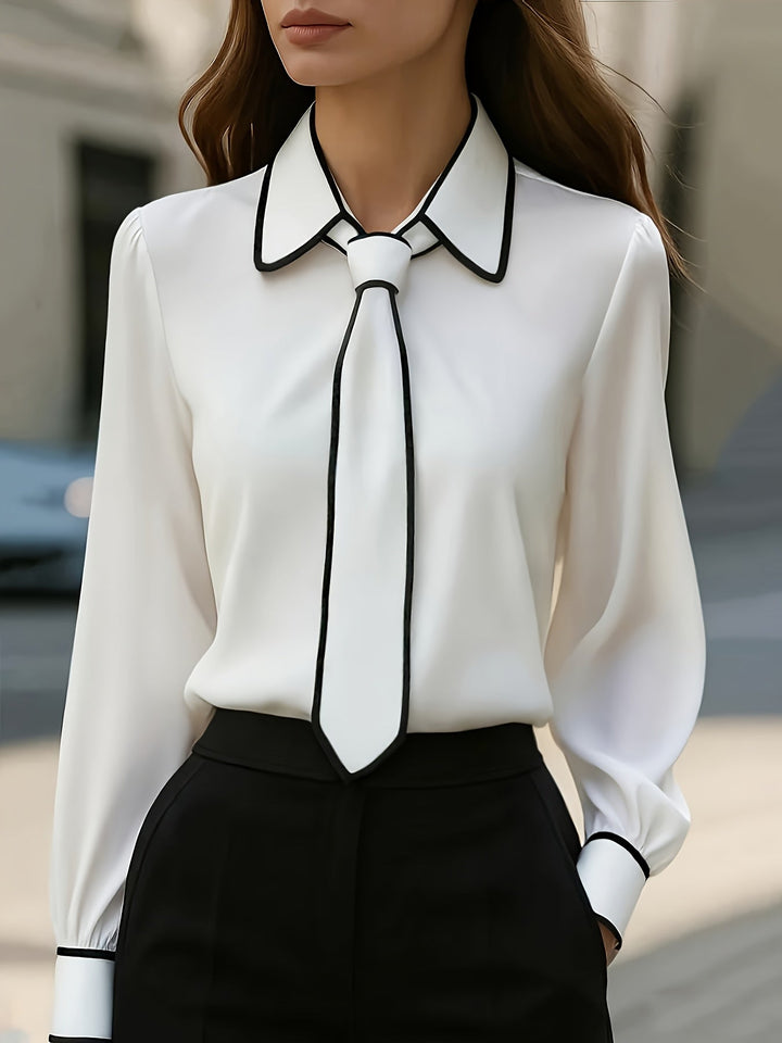 Briella - Camicia a Maniche Lunghe Con Laccio Frontale