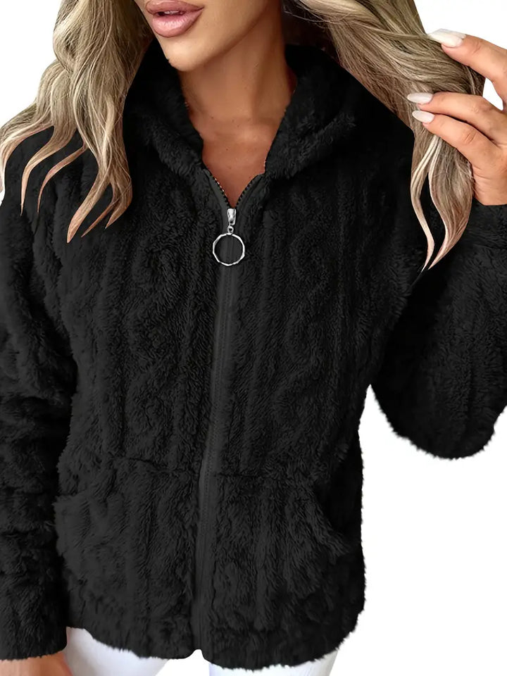 Ganka - Felpa Con Cappuccio e Zip a Maniche Lunghe