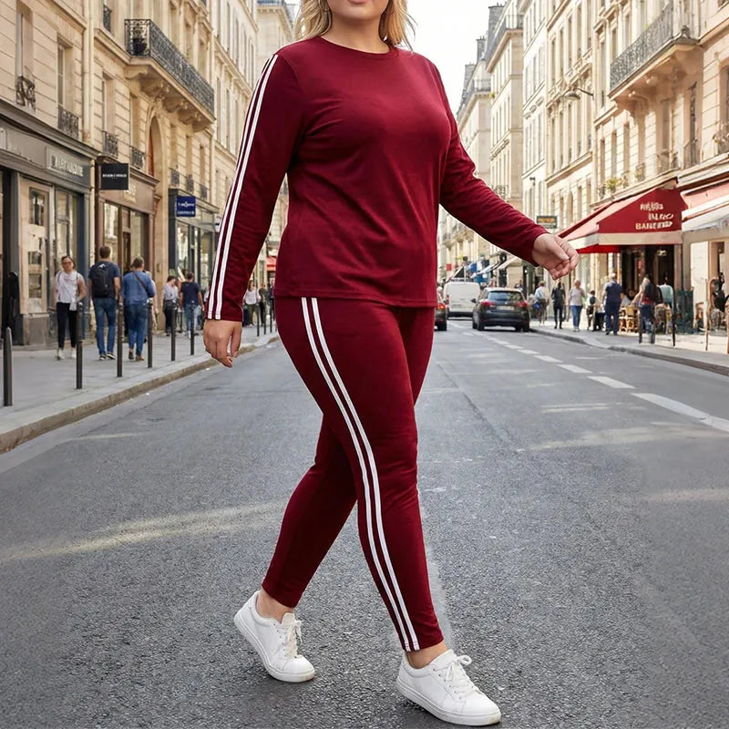 Krizina - Comoda Tuta Da Ginnastica a Due Pezzi