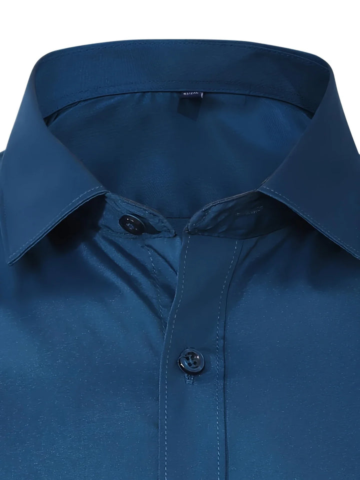Byron - Elegante Camicia a Maniche Lunghe Con Bottoni