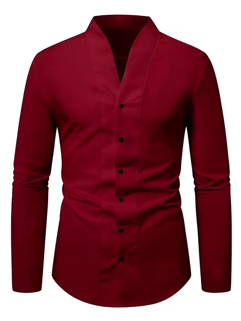 Abnar - Camicia a Maniche Lunghe Con Bottoni