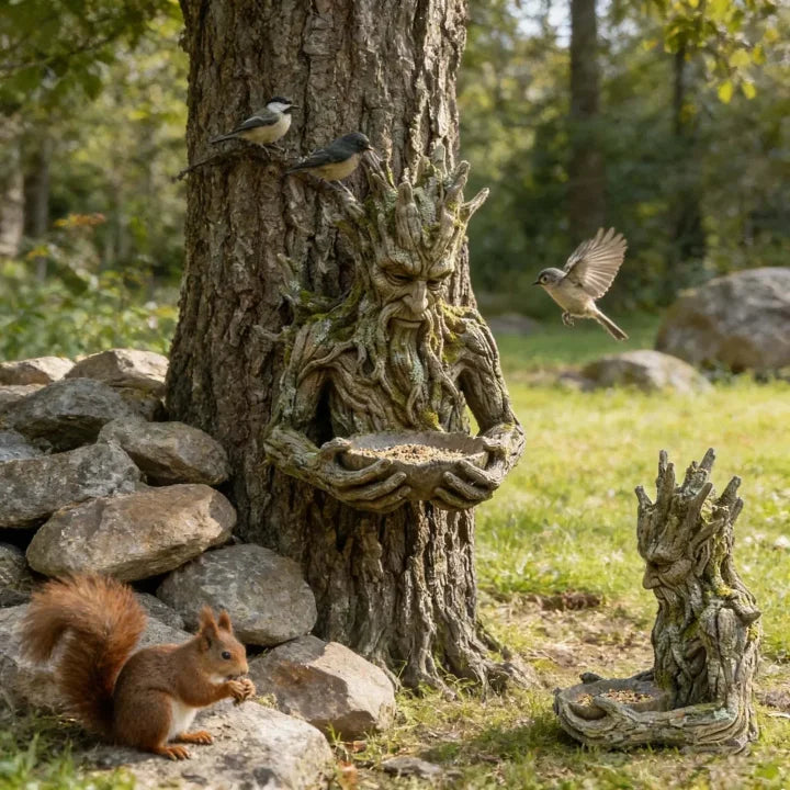 NatureHold - Una Scultura Per l'alimentazione Degli Uccelli Integrata Nell'albero