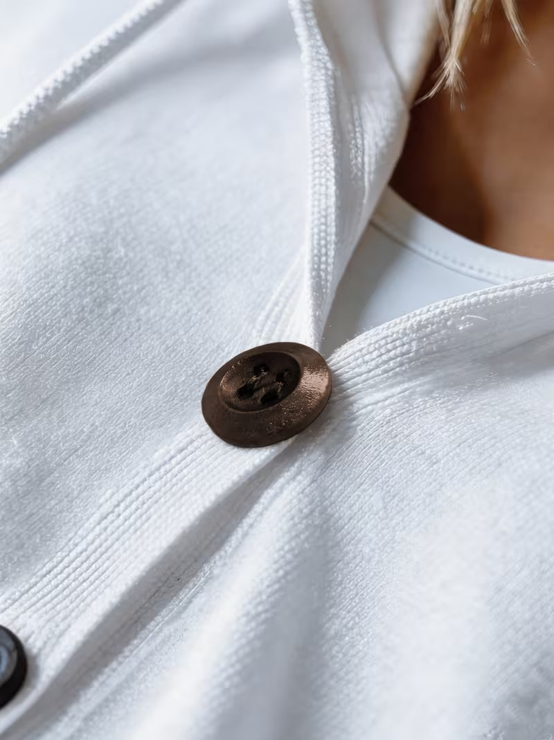 Avila - Cardigan con Cappuccio e Maniche Lunghe