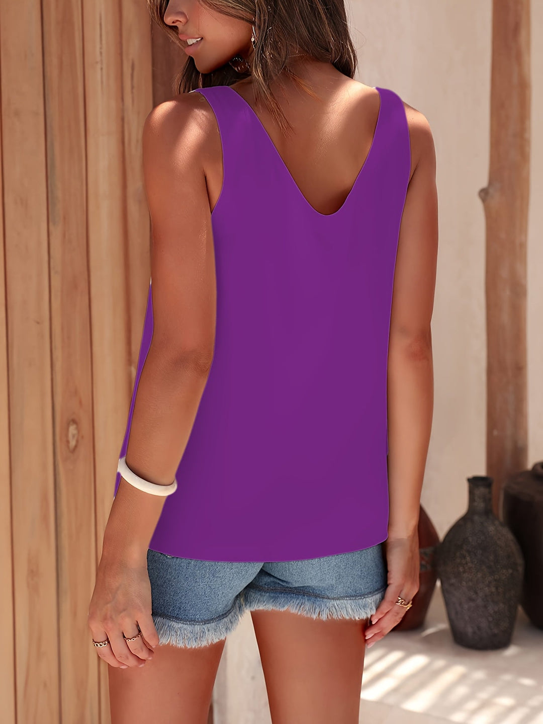 Ulyana - Elegante Camicetta Con Scollo A V