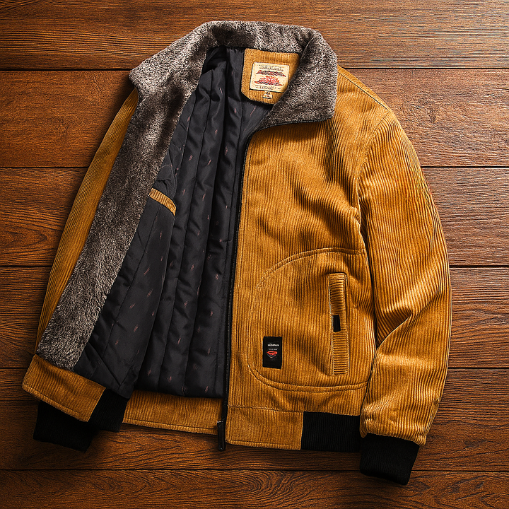 Broja - Giacca Casual In Velluto A Coste Con Zip