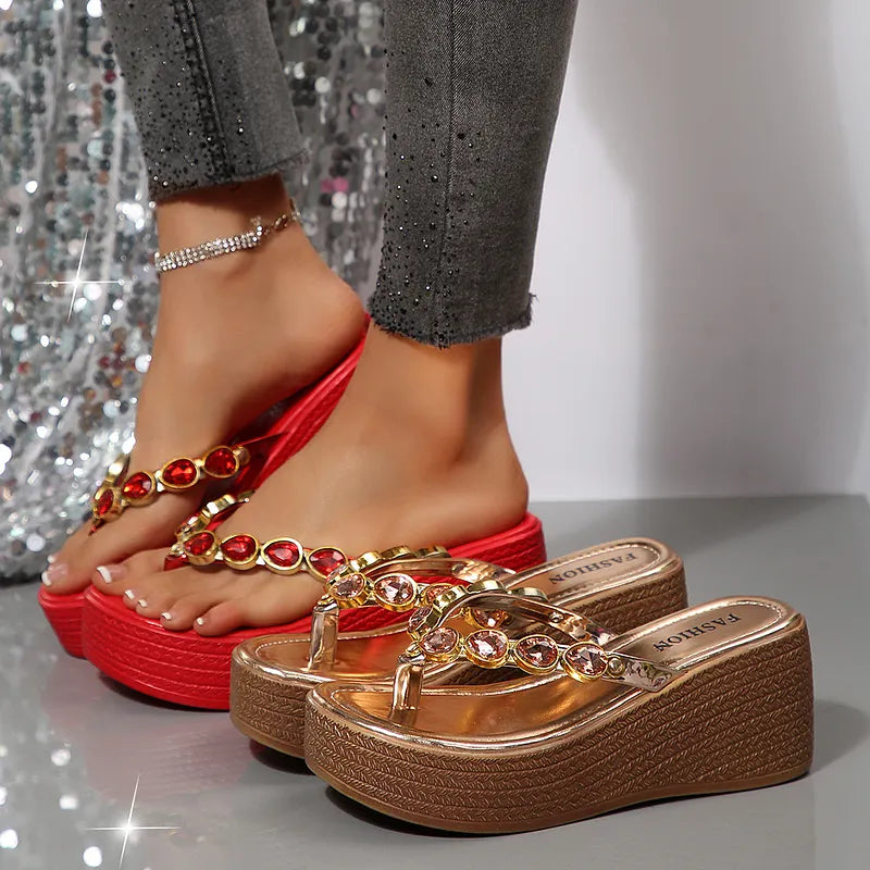 Wietske - Sandali Con Zeppa e Strass