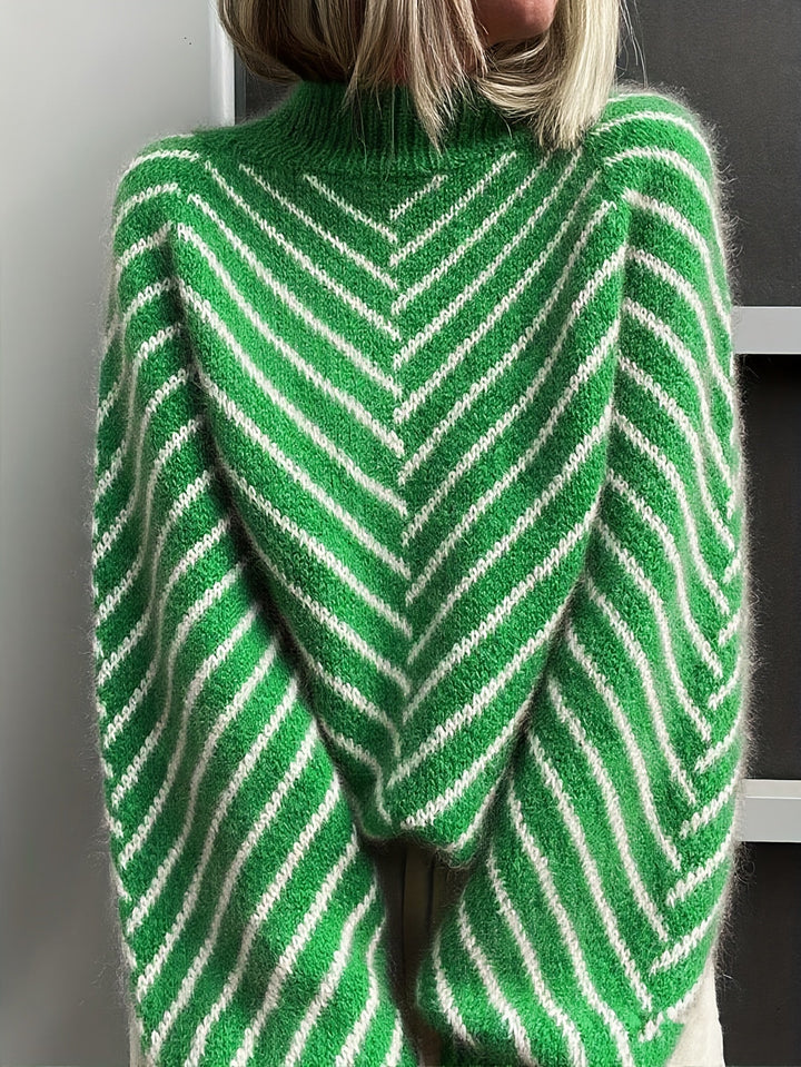 Klarysa - Maglione Casual a Maniche Lunghe Lavorato a Maglia