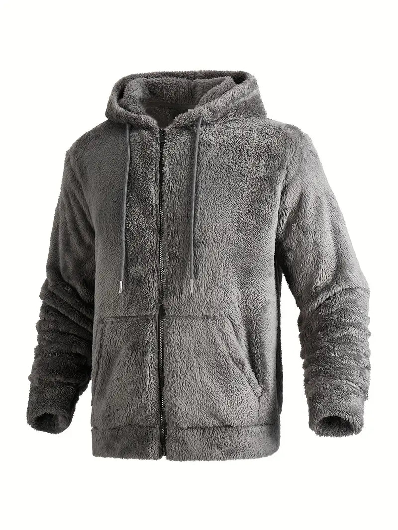Ushakov - Casual Manica Lunga Felpa Con Cappuccio Con Cerniera