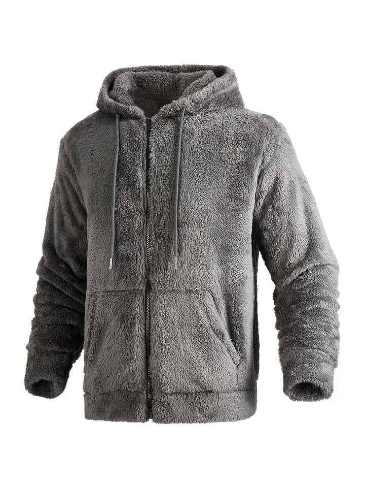 Ushakov - Casual Manica Lunga Felpa Con Cappuccio Con Cerniera
