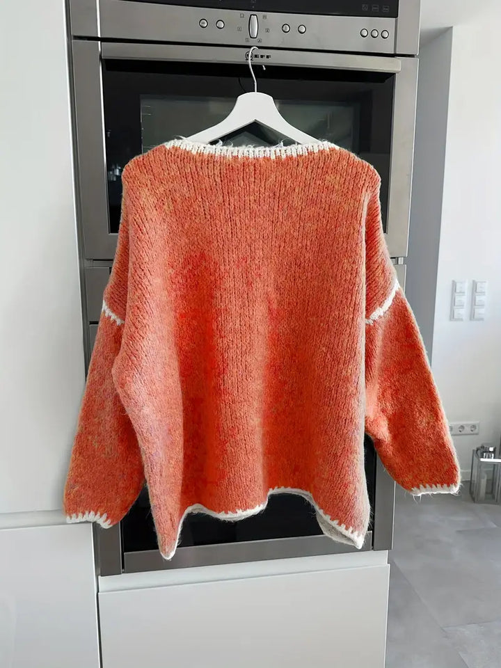 Usalda - Maglione Lavorato a Maglia a Maniche Lunghe