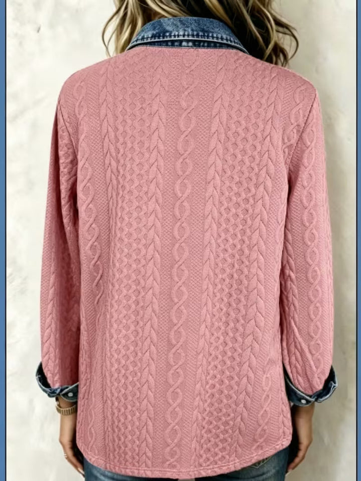 Leoora - Camicia a Maniche Lunghe Con Tasche Applicate