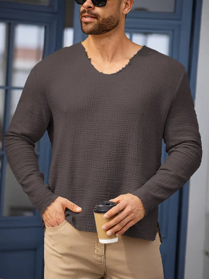 Benson - Camicia Estiva Alla Moda a Maniche Lunghe