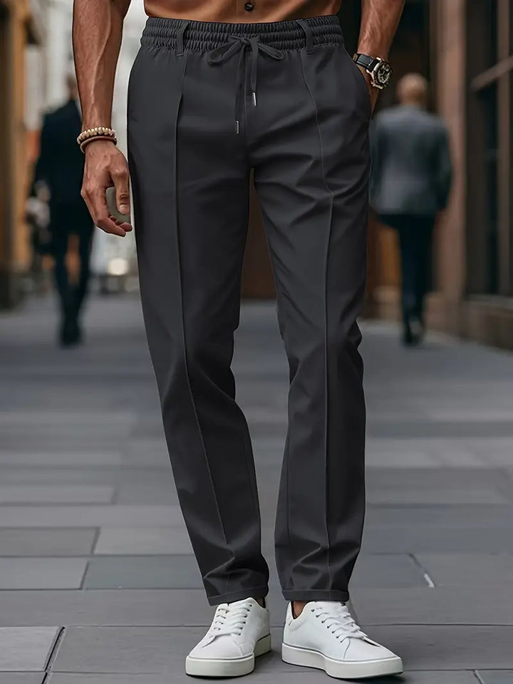 Crawford - Casual Vestibilità Slim Pantaloni Con Elastico in Vita