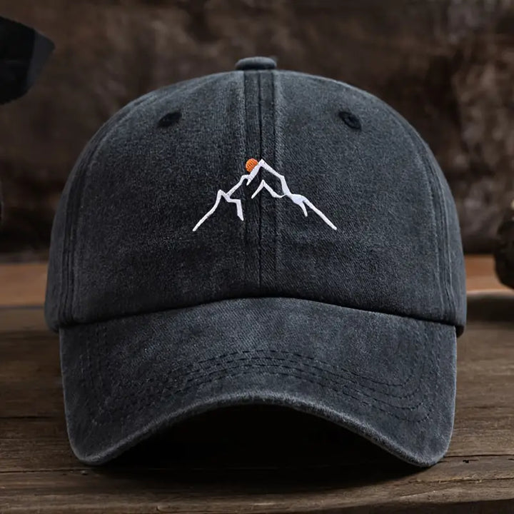 Ermil - Cappellino Da Baseball Con Ricamo Di Una Vetta Montuosa