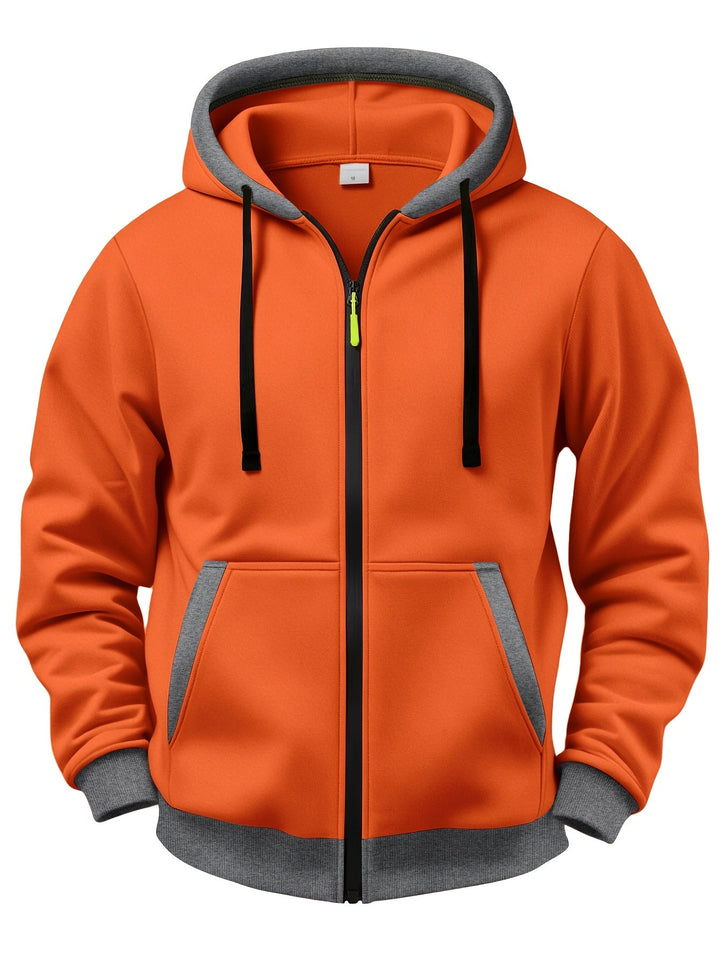 Mussoline - Maglia Invernale Casual a Maniche Lunghe Con Cappuccio E Cerniera