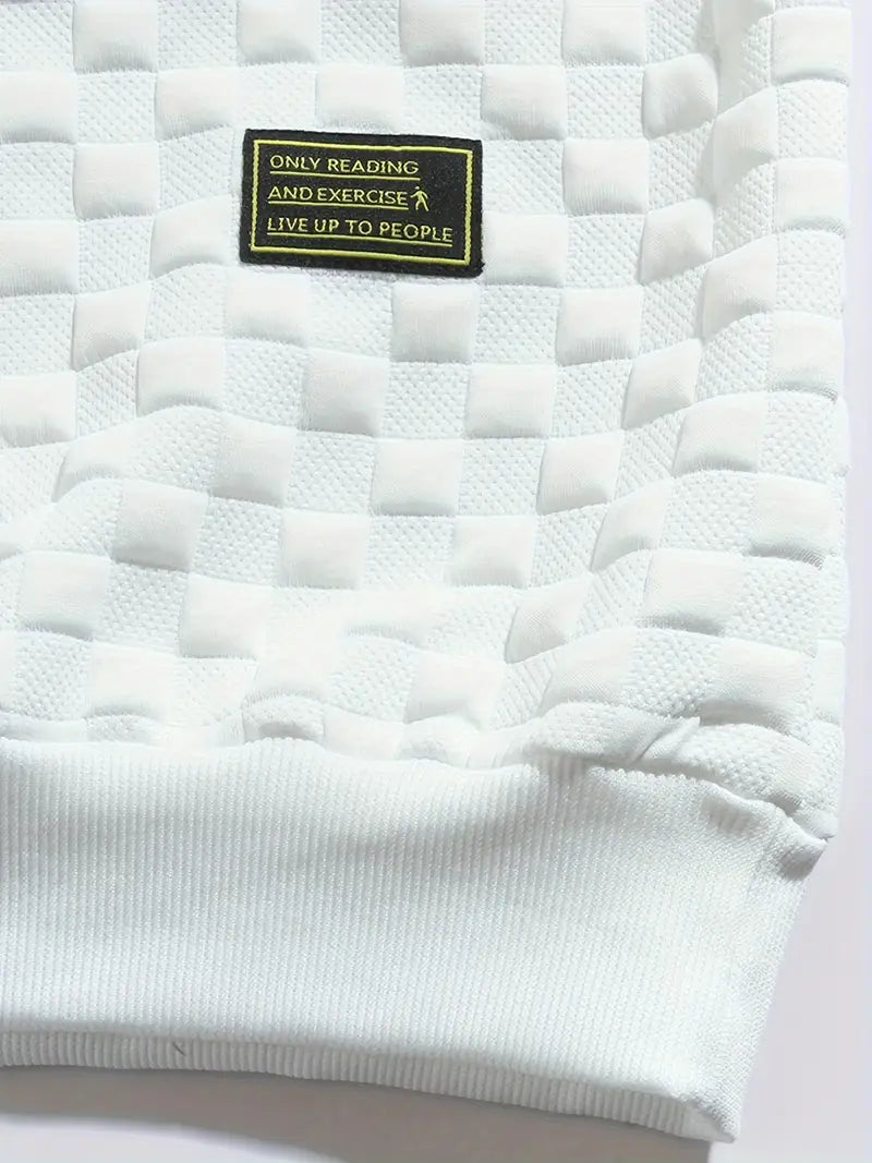 Stafford - Felpa Casual a Quadri Con Texture