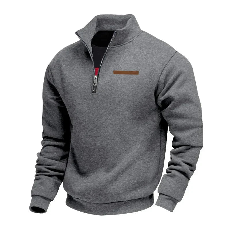 Grimm - Elegante Maglione Con Mezza ZIP