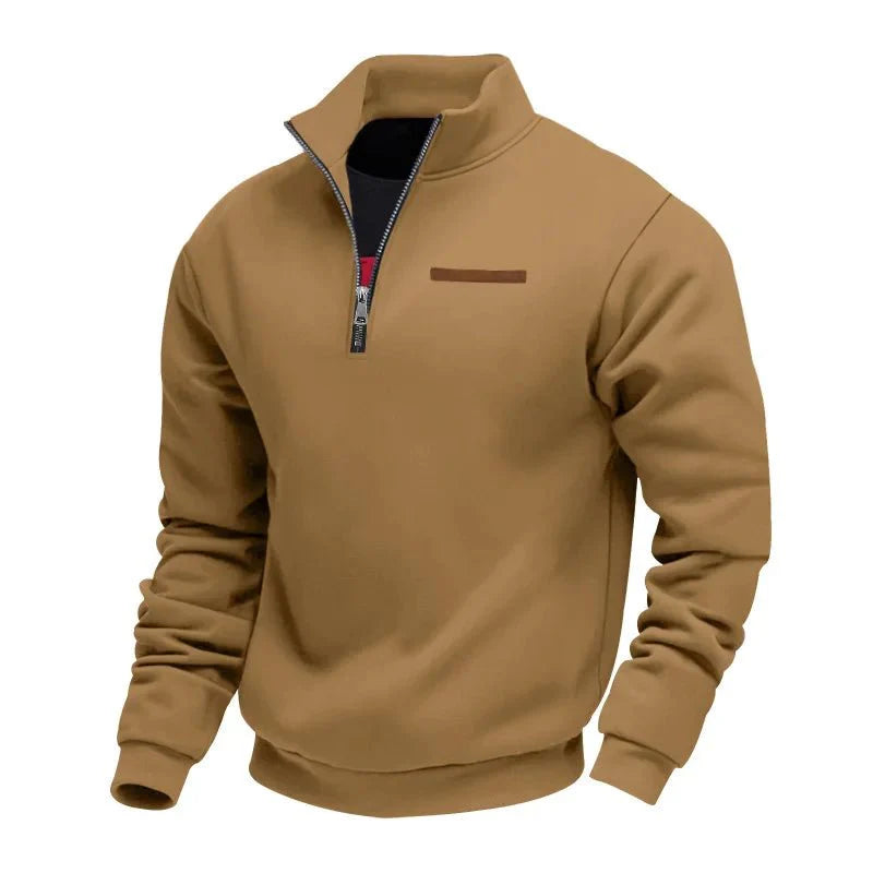 Grimm - Elegante Maglione Con Mezza ZIP
